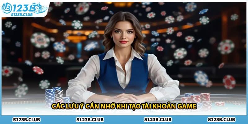 Các lưu ý cần nhớ khi tạo tài khoản game
