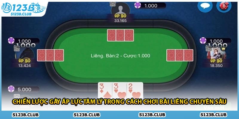 Chiến lược gây áp lực tâm lý trong cách chơi bài Liêng chuyên sâu